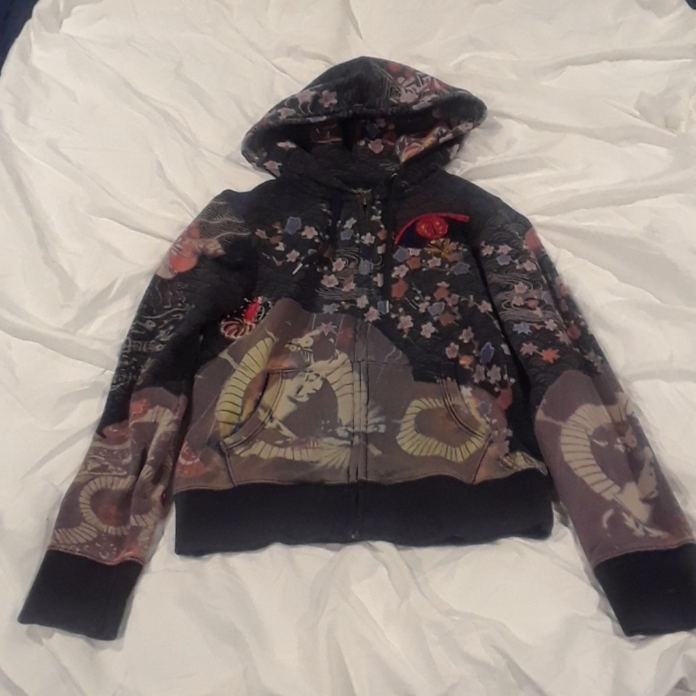 Lucky brand jeans zip up sweatshirt